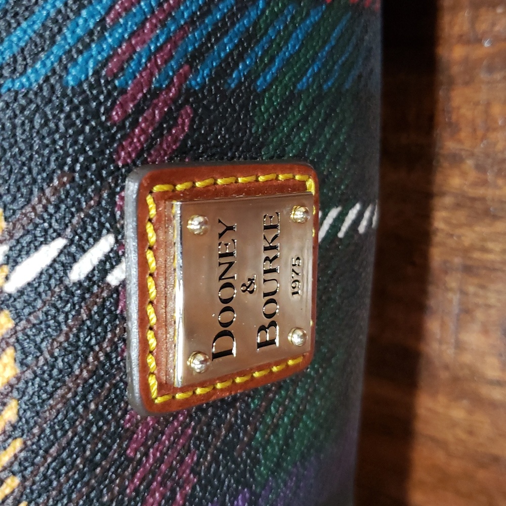 Dooney & Bourke Windsor Tartan Barrel Bag - Red, Green, Yellow - Picture 6 of 16